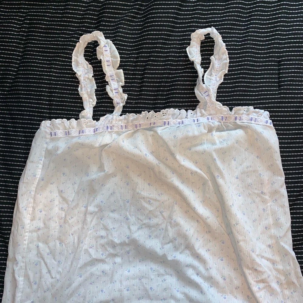 Purple Silk Lace Nightgown Vintage